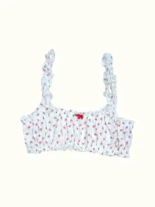 Romantic Floral Pointelle Bralette