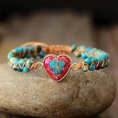 Imperial Jasper Macrame Bracelet - Femstylo